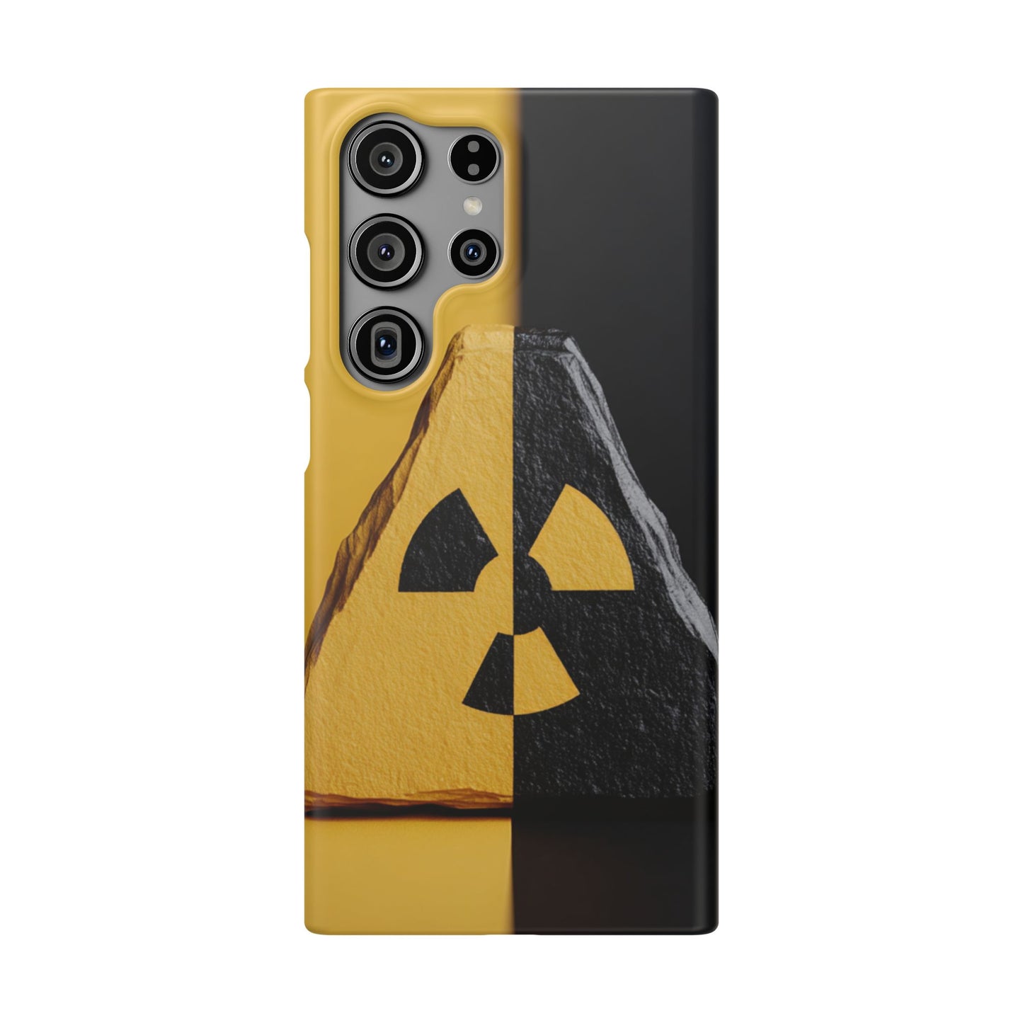 Bold Graphic Snap Case, Radiation Symbol Phone Cover, Trendy Phone Accessory, Unique Gift for Tech Lovers, Stylish Mobile Case