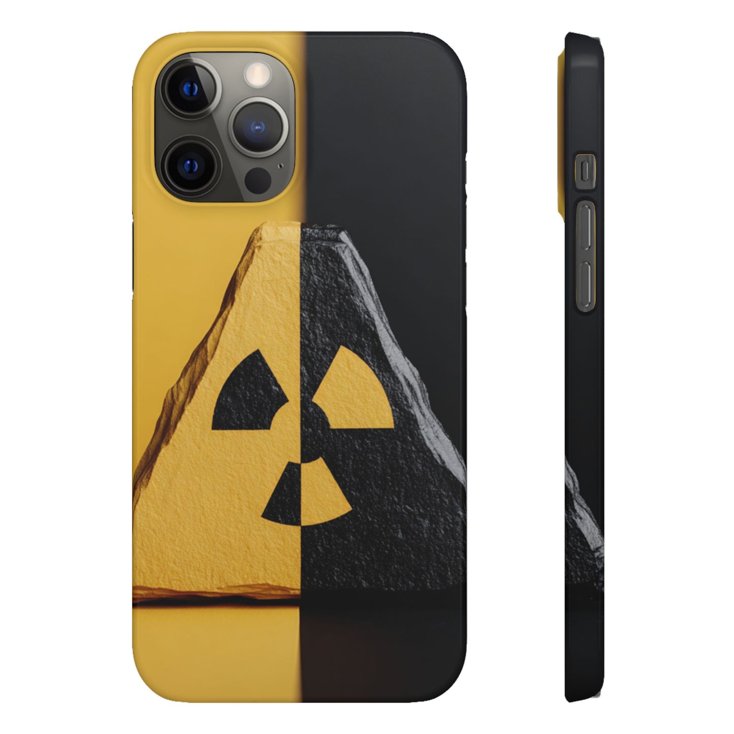 Bold Graphic Snap Case, Radiation Symbol Phone Cover, Trendy Phone Accessory, Unique Gift for Tech Lovers, Stylish Mobile Case