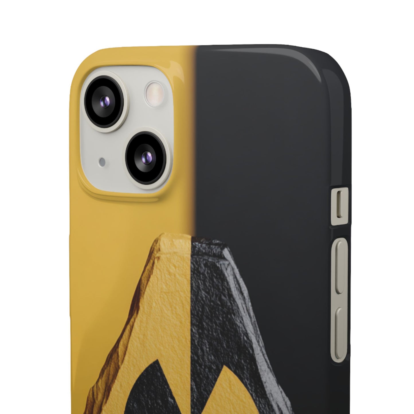 Bold Graphic Snap Case, Radiation Symbol Phone Cover, Trendy Phone Accessory, Unique Gift for Tech Lovers, Stylish Mobile Case
