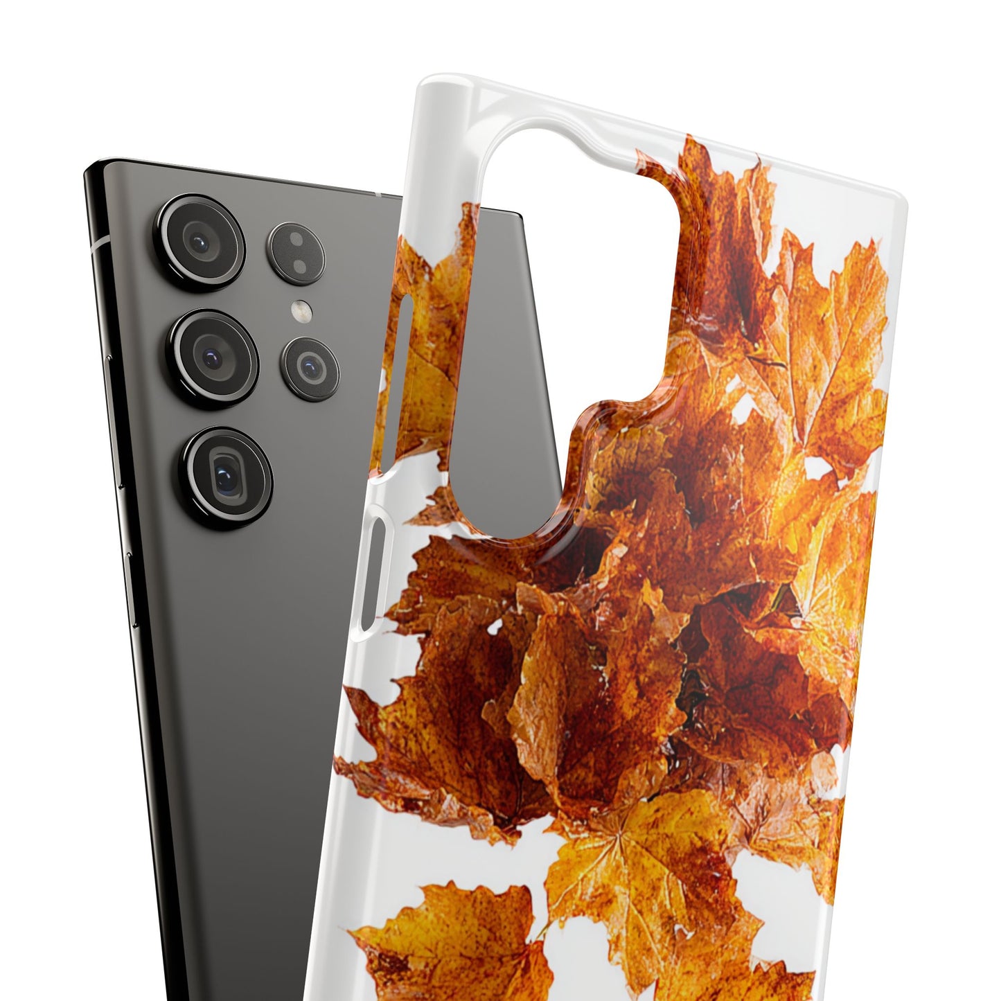 Autumn Leaf Phone Case | Fall Snap Cases, Phone Accessories, Nature Lover Gift, Seasonal Decor, Cozy Fall Vibes