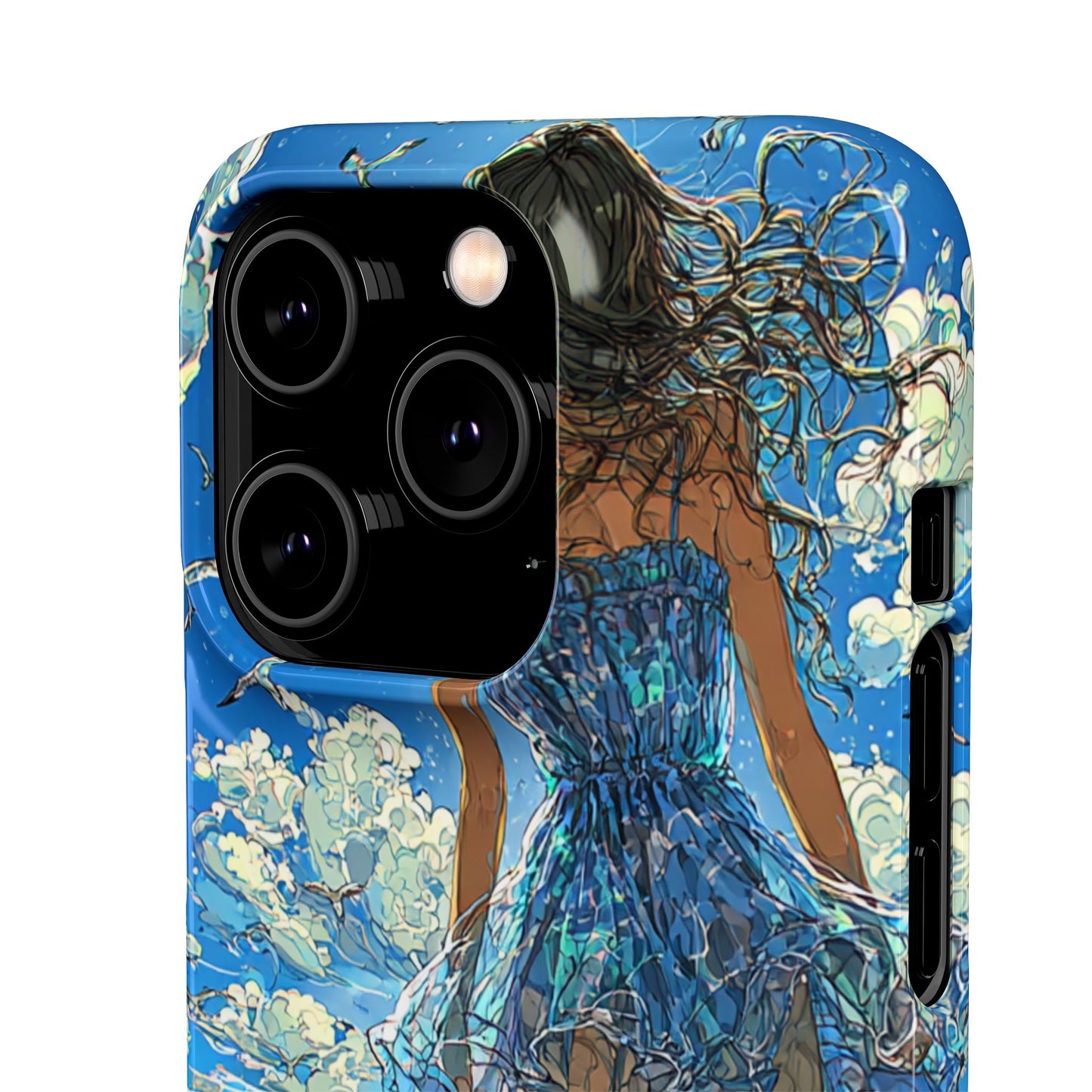 Summer Breeze Snap Case, Ocean Art Phone Cover, Beach Vibes Cell Case, Gift for Her, Custom Phone Accessory