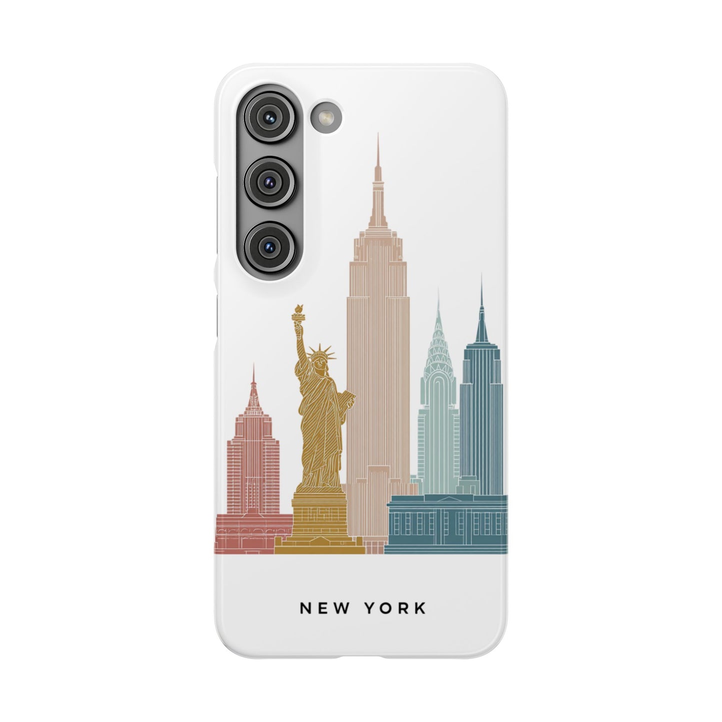 Stylish New York Snap Case, Urban Phone Cover, Cityscape Phone Case, Gift for Travelers, Trendy Protective Case