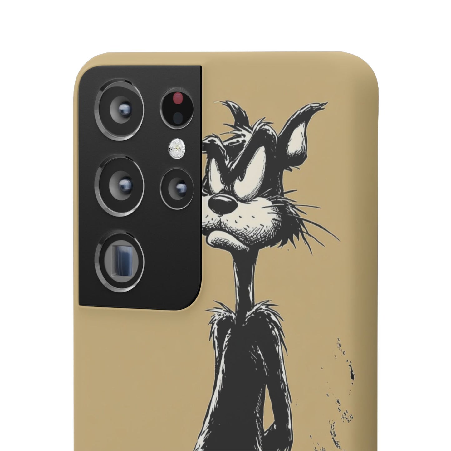 Whimsical Cartoon Snap Case, Fun Phone Cover, Unique Gift for Cat Lovers, Vibrant Art Case, Ideal for Birthdays