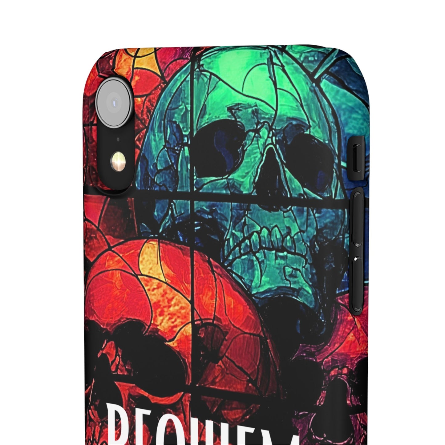 Halloween Custom Requiem Skull Snap Case Phone Cover for iPhone and Samsung