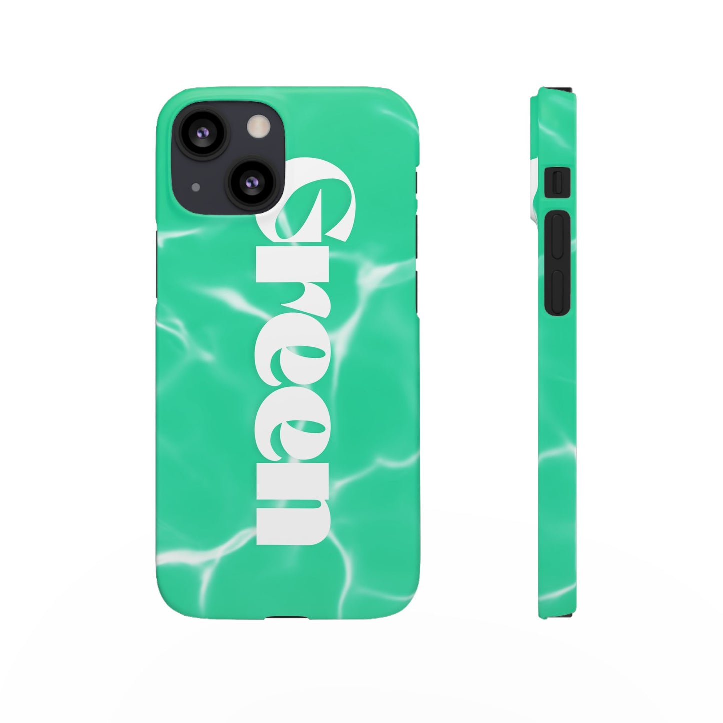 Aqua Pool Vibe Snap Case, Tropical Phone Cover, Summer Accessory, Trendy Gift for Friends, Beach Lover's Essential