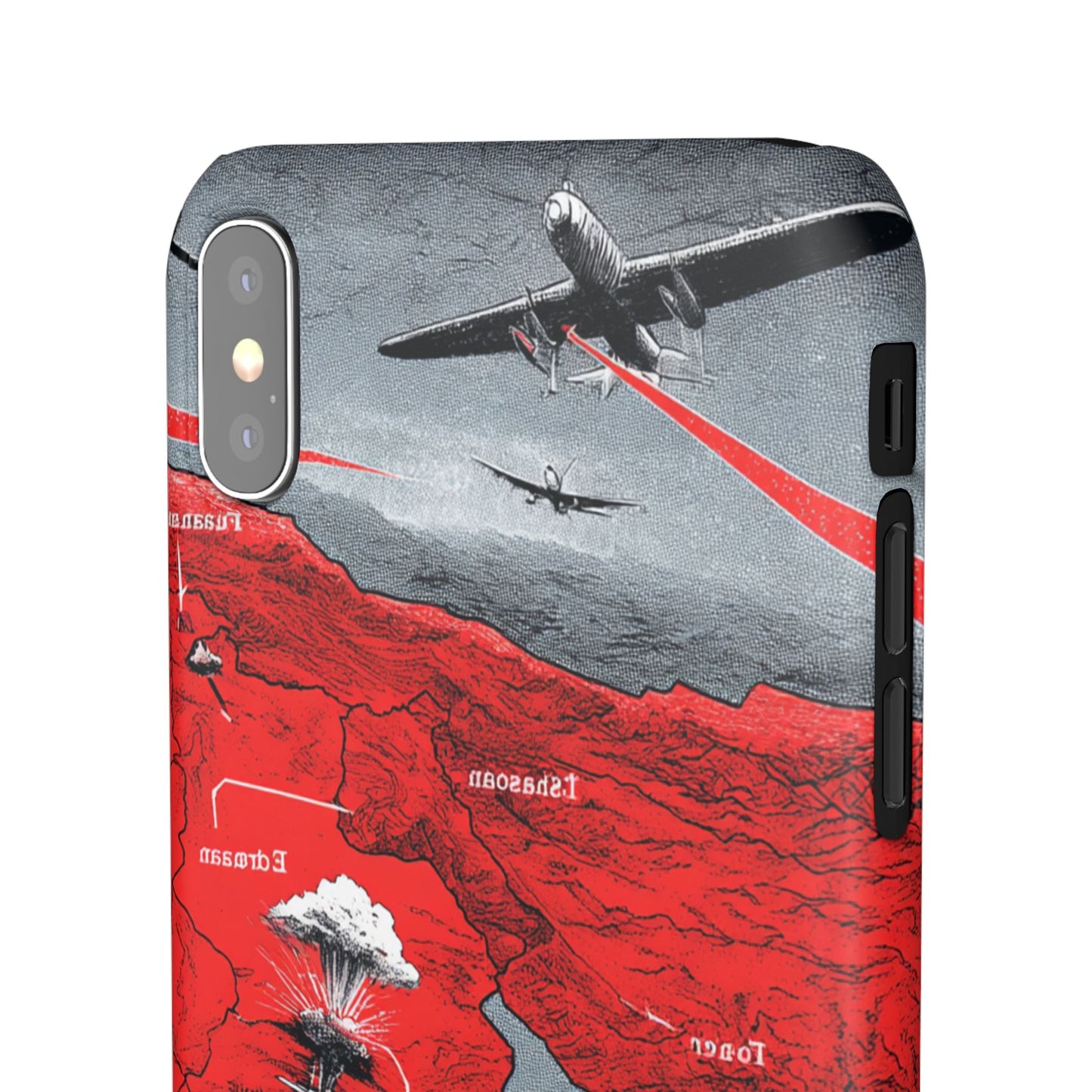 Bold Graphic Snap Case with Dramatic Design, Unique Phone Cover, Artistic Protection for iPhone, Trendy Gadget Gift, Edgy Tech Accessory