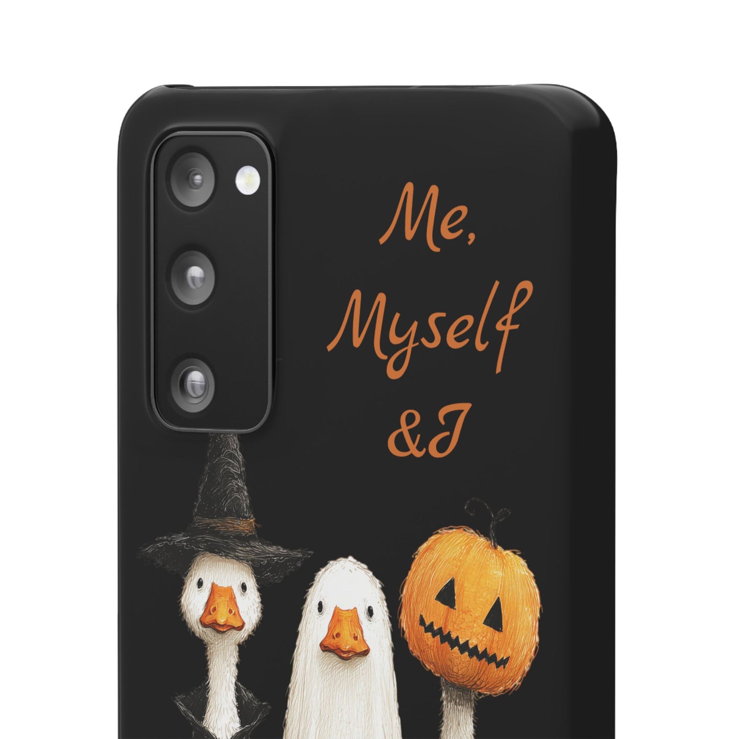 Halloween Goose Snap Case, Funny Goose Phone Case, Fall Accessories, Cute Halloween Gift, Me Myself & I Design