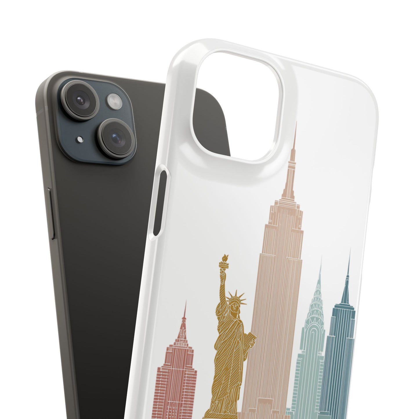 Stylish New York Snap Case, Urban Phone Cover, Cityscape Phone Case, Gift for Travelers, Trendy Protective Case
