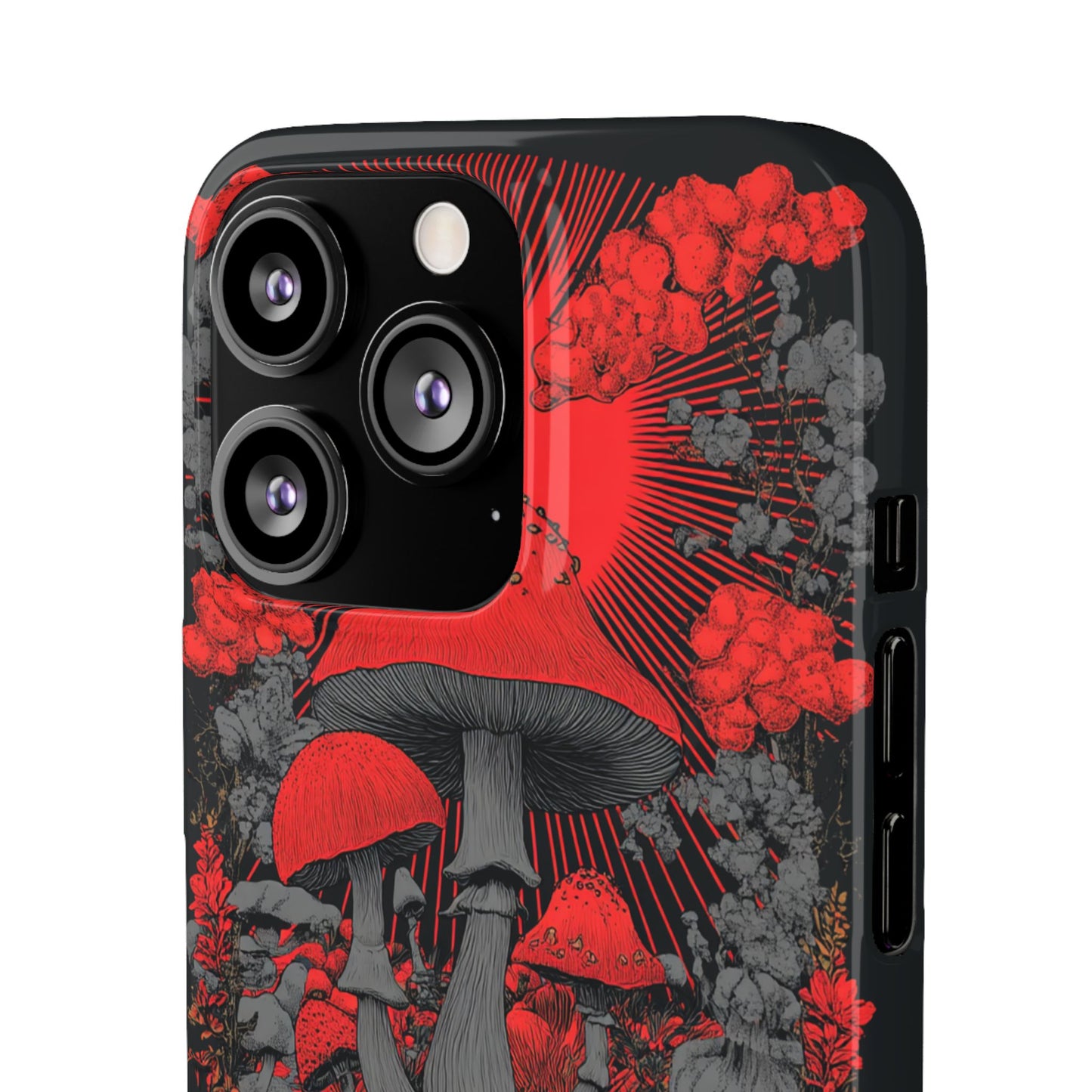 Fantasy Mushroom Snap Case Custom Phone Cover for iPhone and Samsung Mate and Glossy Avvialable