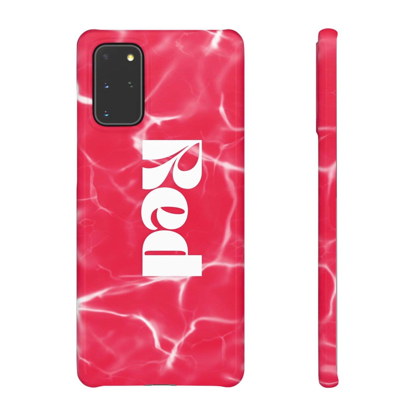 Vibrant Red Snap Case for iPhone, Trendy Phone Cover, Gift for Her, Summer Accessory, Stylish Tech Protection
