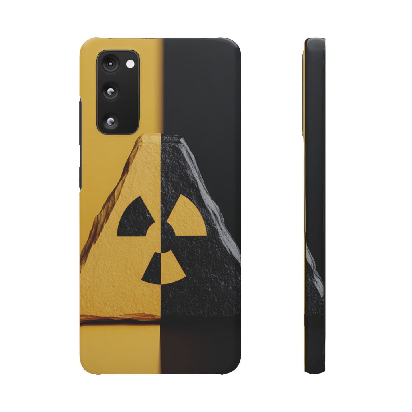 Bold Graphic Snap Case, Radiation Symbol Phone Cover, Trendy Phone Accessory, Unique Gift for Tech Lovers, Stylish Mobile Case