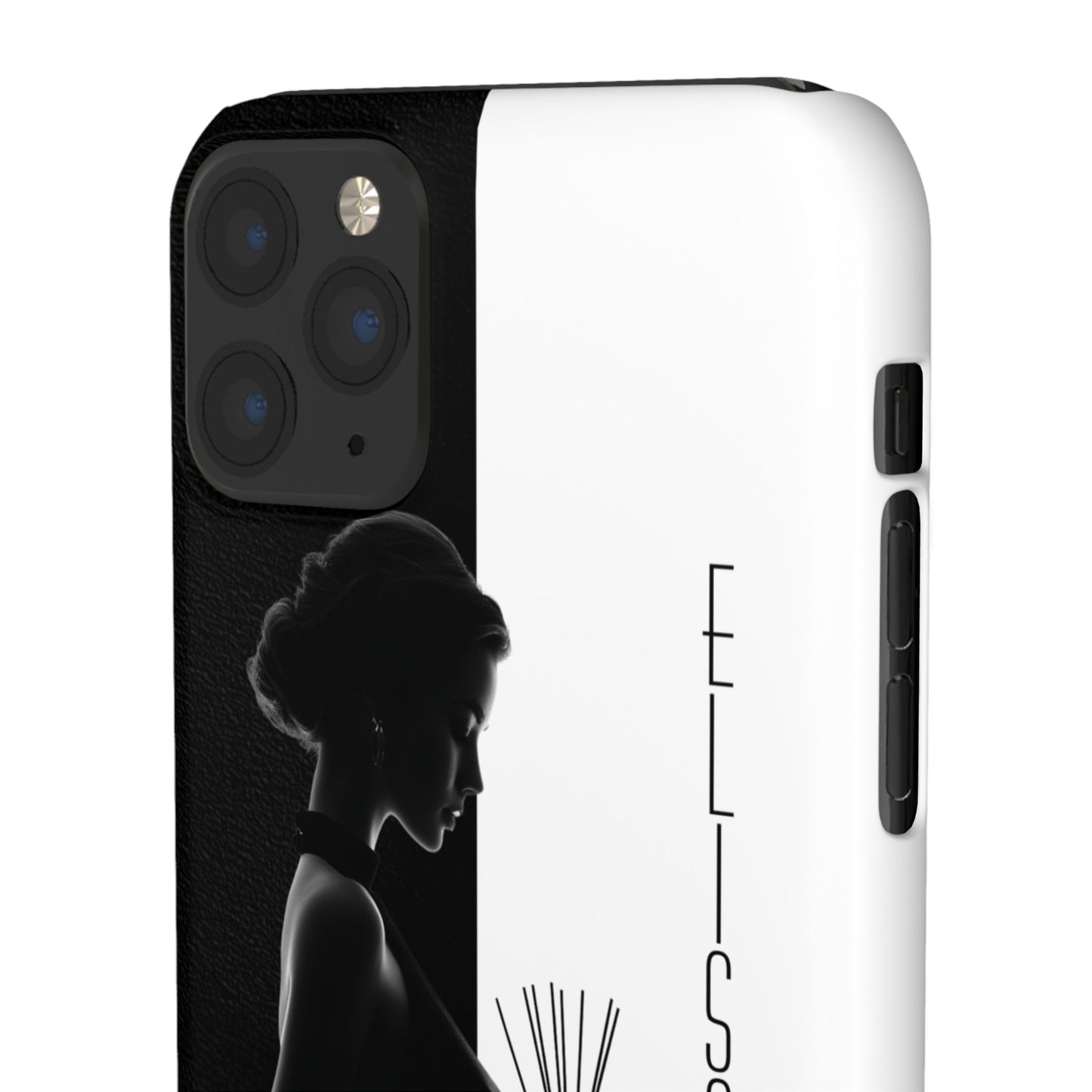 Custom Black and White Snap Case for Women Phone Cover for iPhone and Samsung