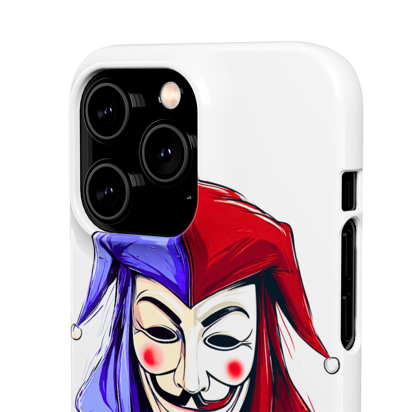 Joker & Anonimous Reunited Guy Fawkes Art Snap Case and Protective Phone Cover For iPhone and Samsung