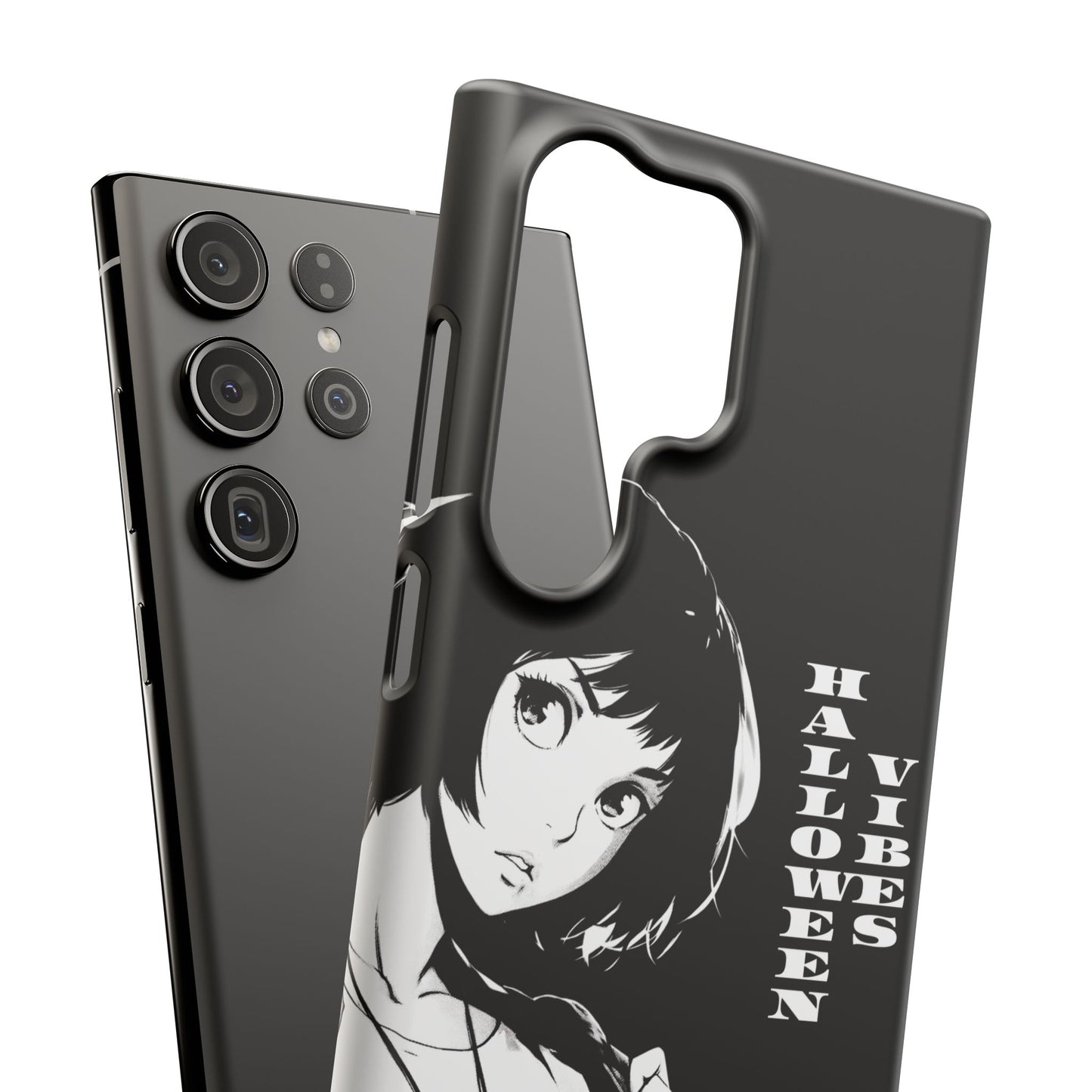 Halloween Vibes Snap Case Black and White Protective Phone Cover for iPhone and Samsung