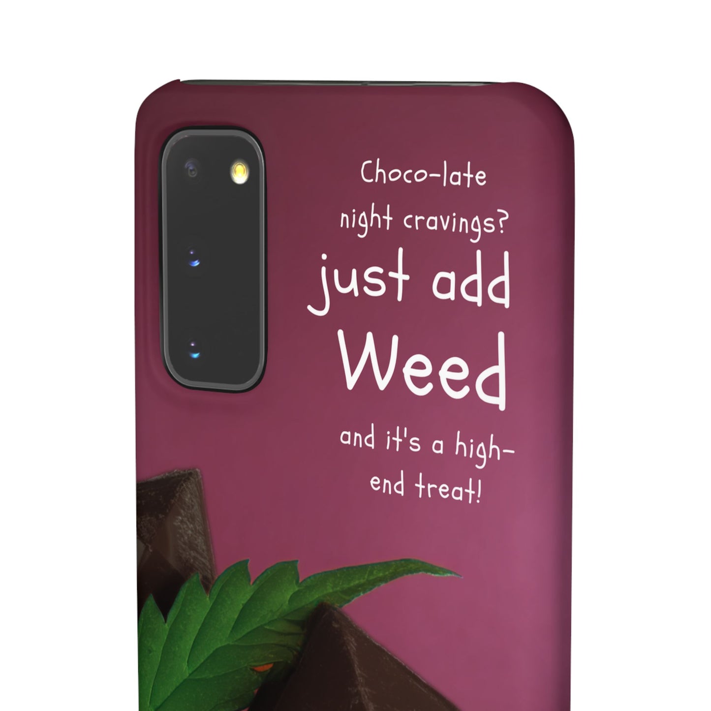 High-End Treat Snap Cases for Weed Enthusiasts Iphone and Samsung Phone Cover