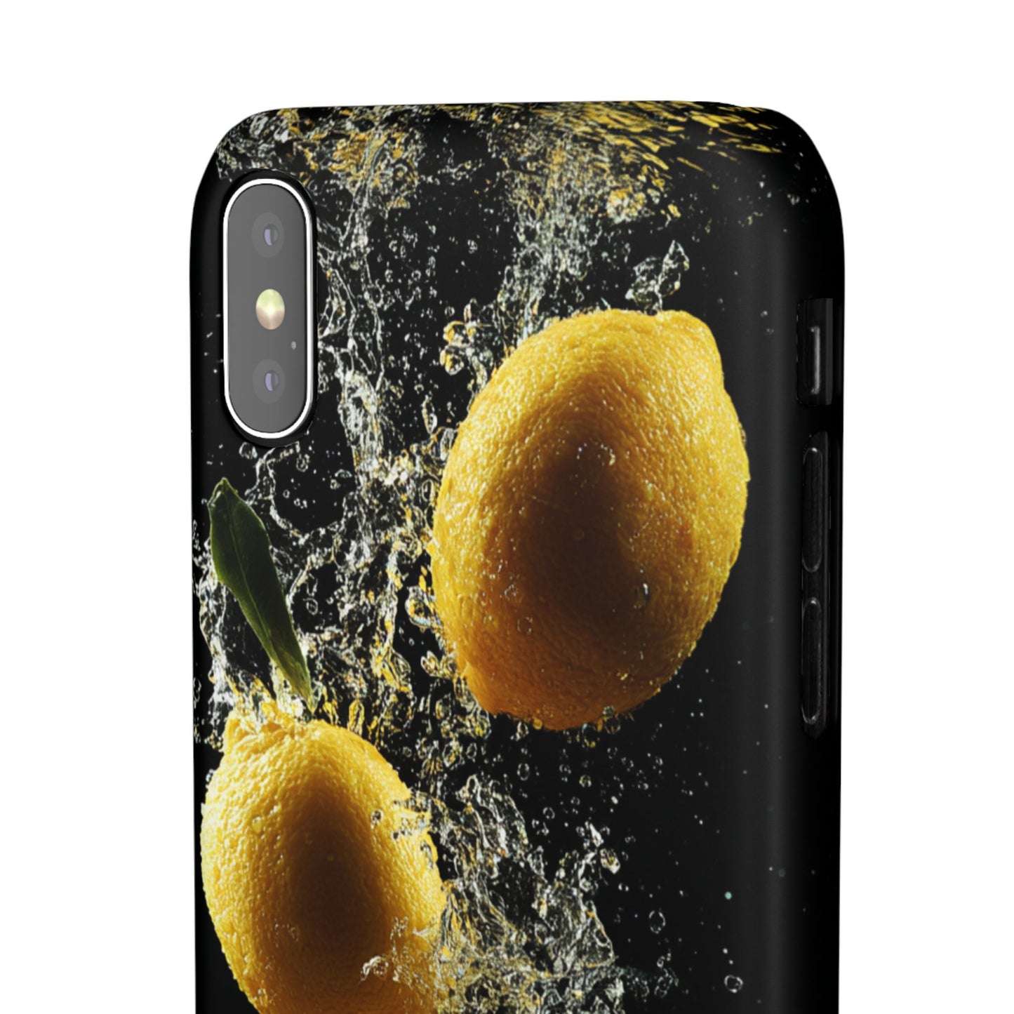 Lemon Splash Phone Case - Vibrant Snap Case, Fruit Lover Gift, Summer Vibes, Kitchen Decor, Unique Phone Accessories