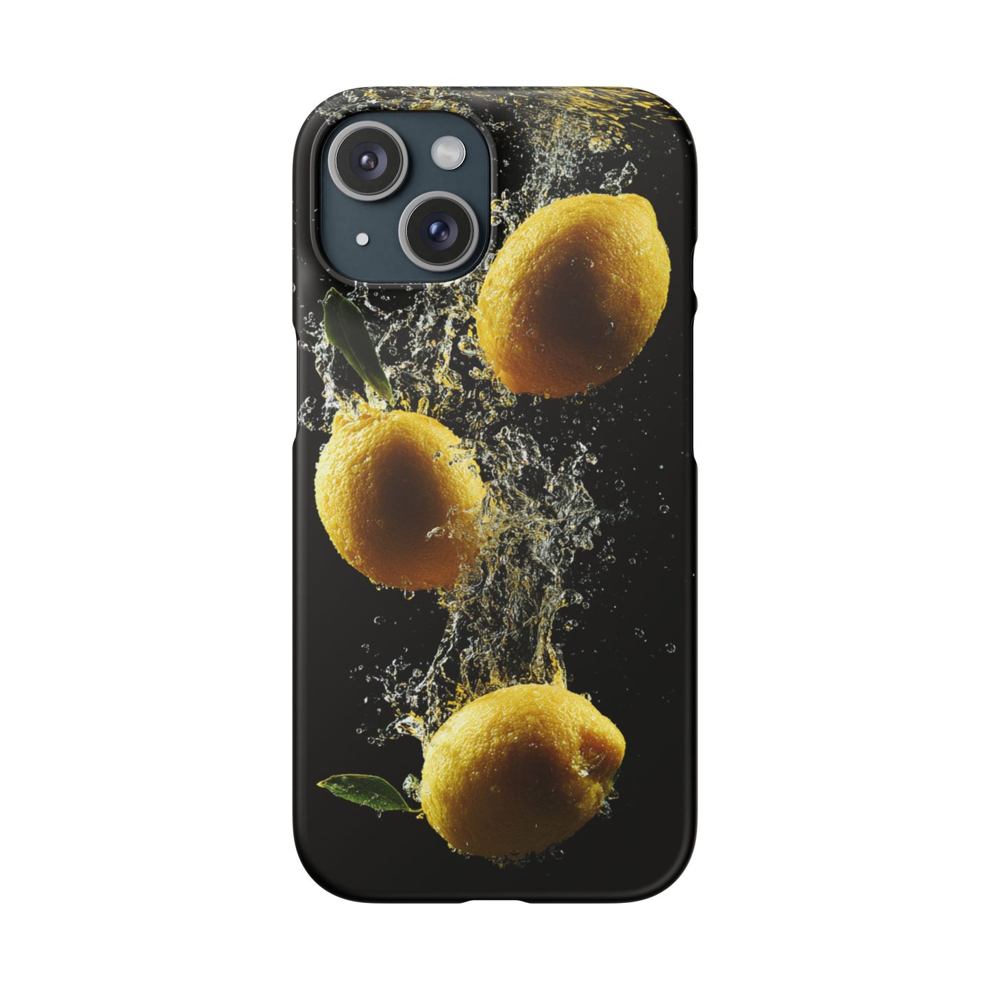 Lemon Splash Phone Case - Vibrant Snap Case, Fruit Lover Gift, Summer Vibes, Kitchen Decor, Unique Phone Accessories