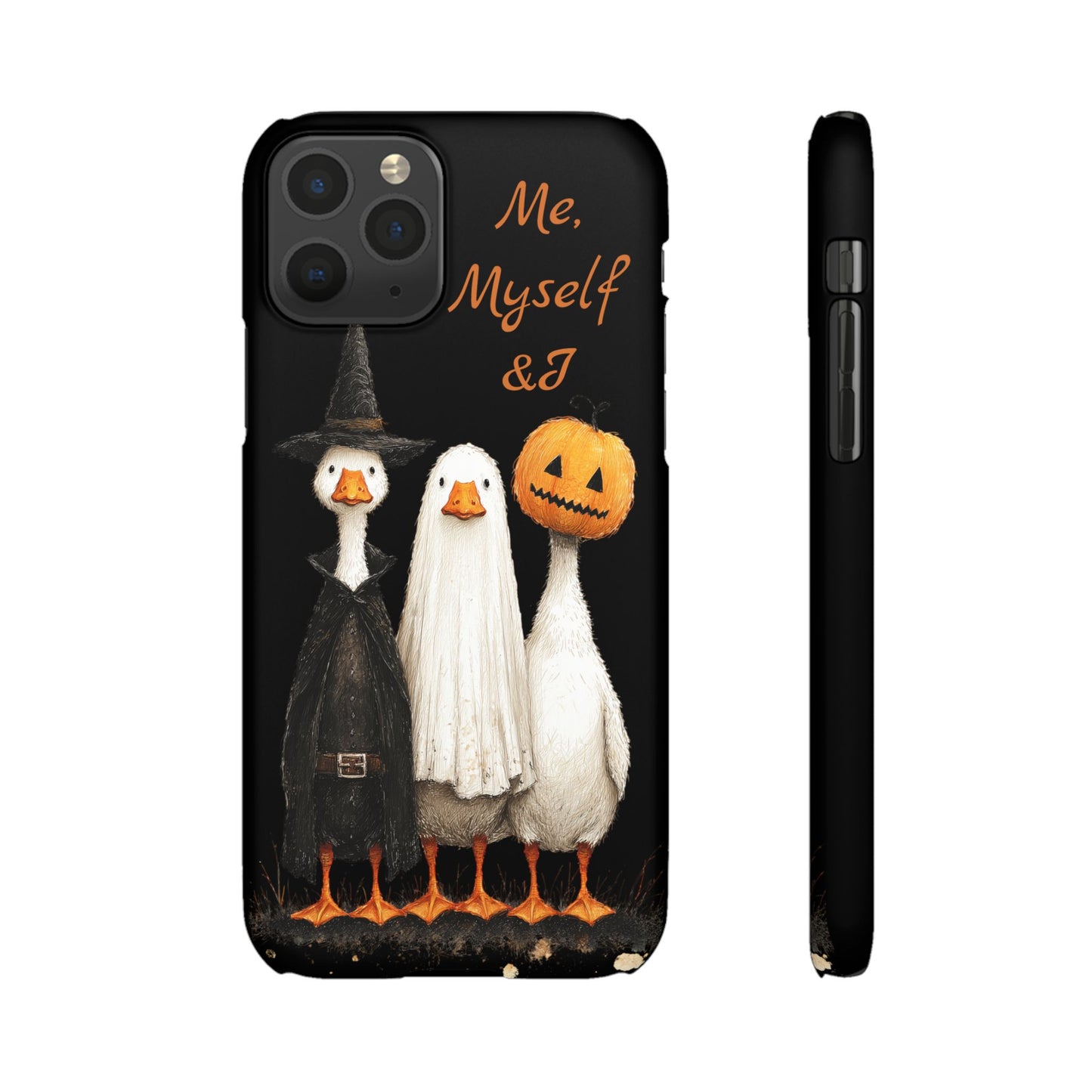 Halloween Goose Snap Case, Funny Goose Phone Case, Fall Accessories, Cute Halloween Gift, Me Myself & I Design