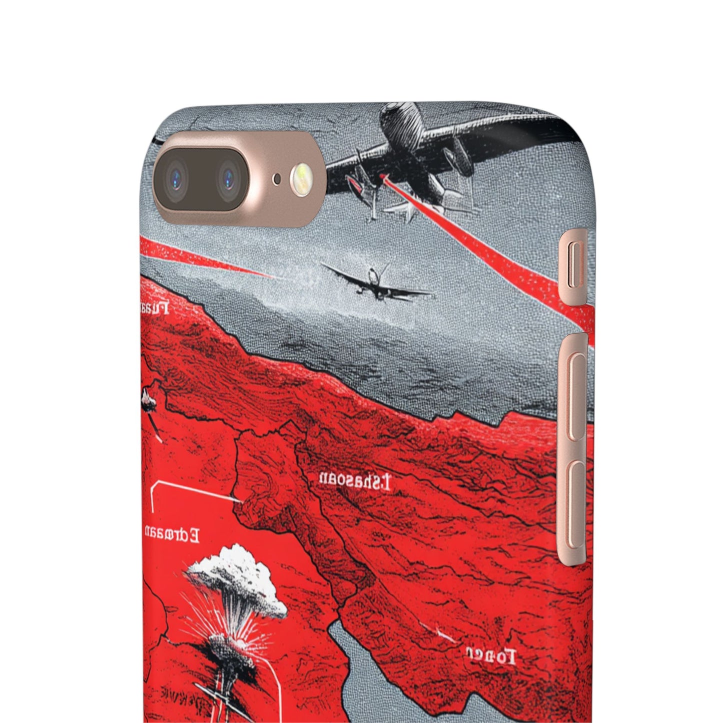 Bold Graphic Snap Case with Dramatic Design, Unique Phone Cover, Artistic Protection for iPhone, Trendy Gadget Gift, Edgy Tech Accessory