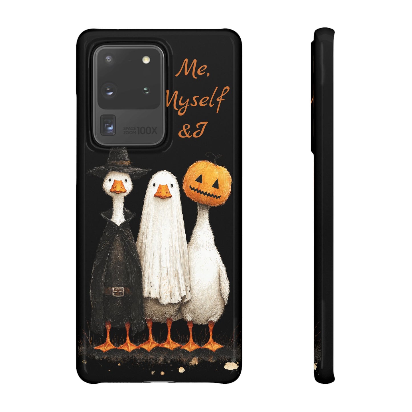 Halloween Goose Snap Case, Funny Goose Phone Case, Fall Accessories, Cute Halloween Gift, Me Myself & I Design