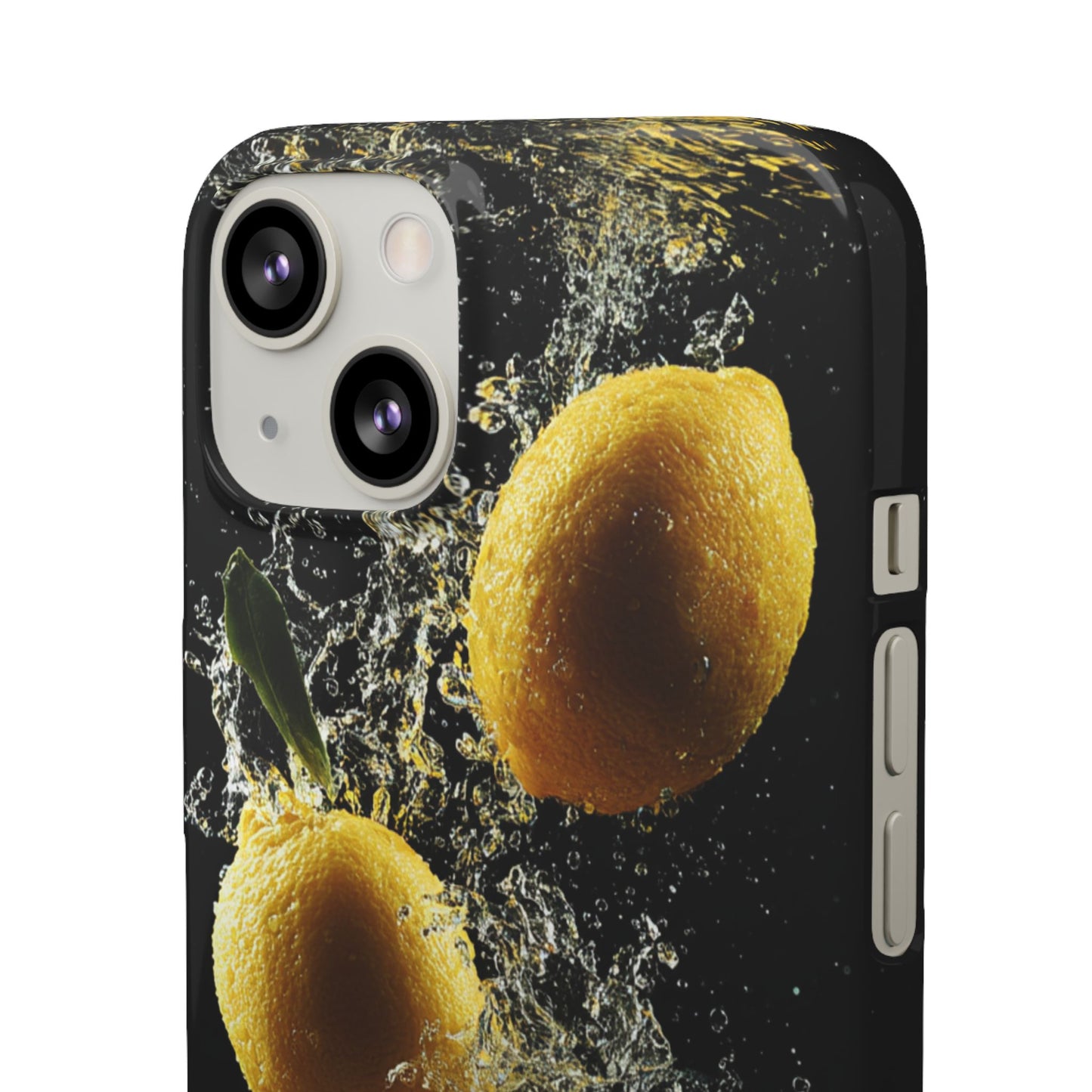 Lemon Splash Phone Case - Vibrant Snap Case, Fruit Lover Gift, Summer Vibes, Kitchen Decor, Unique Phone Accessories