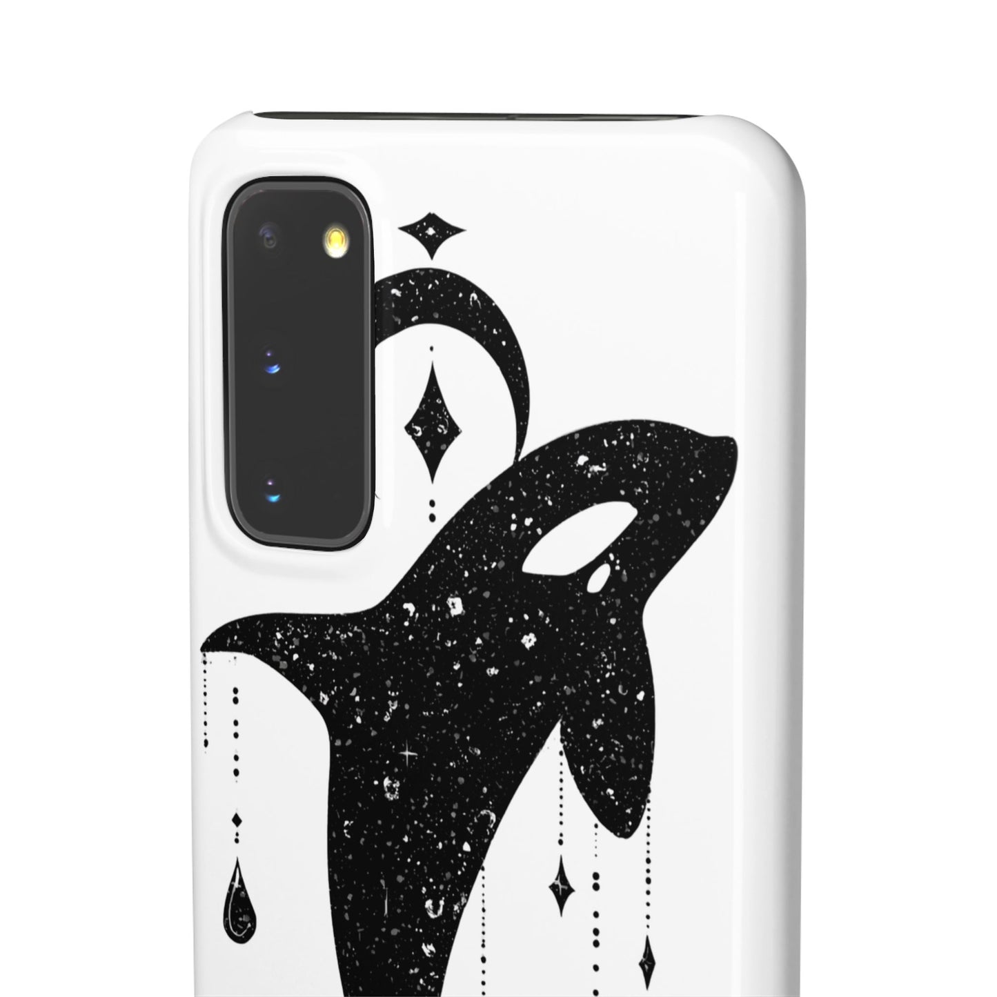 Celestial Orca Snap Case | Phone Cover, Whale Lover Gift, Cosmic Decor, Unique Art, Ocean Vibe