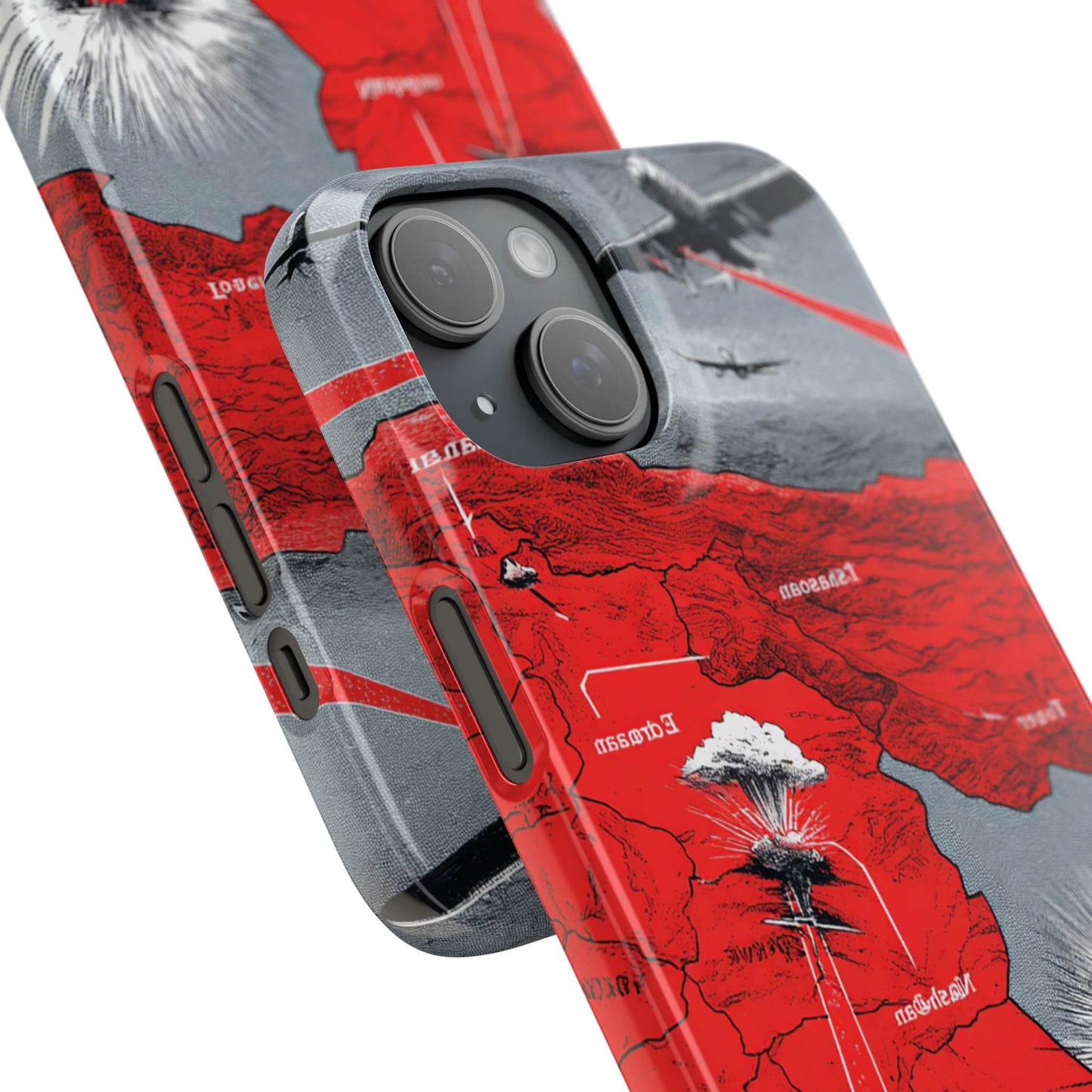 Bold Graphic Snap Case with Dramatic Design, Unique Phone Cover, Artistic Protection for iPhone, Trendy Gadget Gift, Edgy Tech Accessory