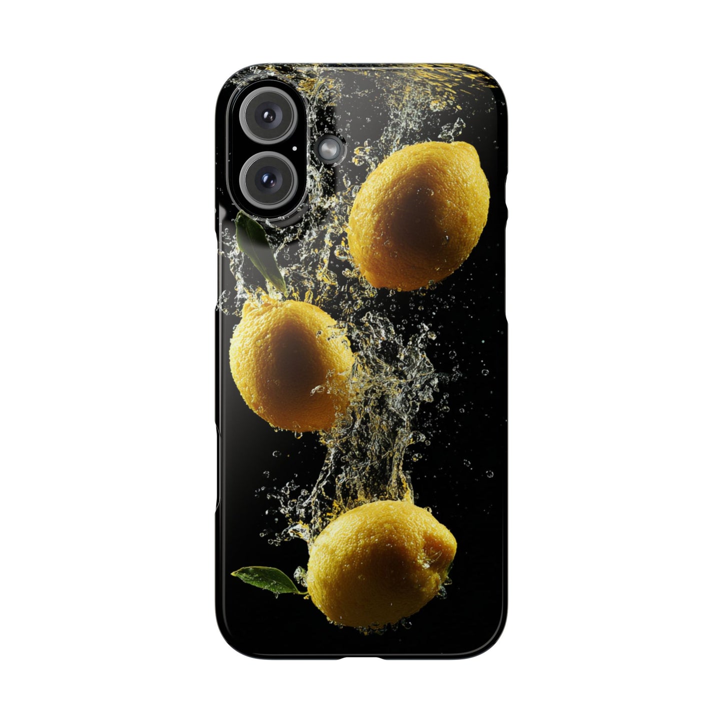 Lemon Splash Phone Case - Vibrant Snap Case, Fruit Lover Gift, Summer Vibes, Kitchen Decor, Unique Phone Accessories