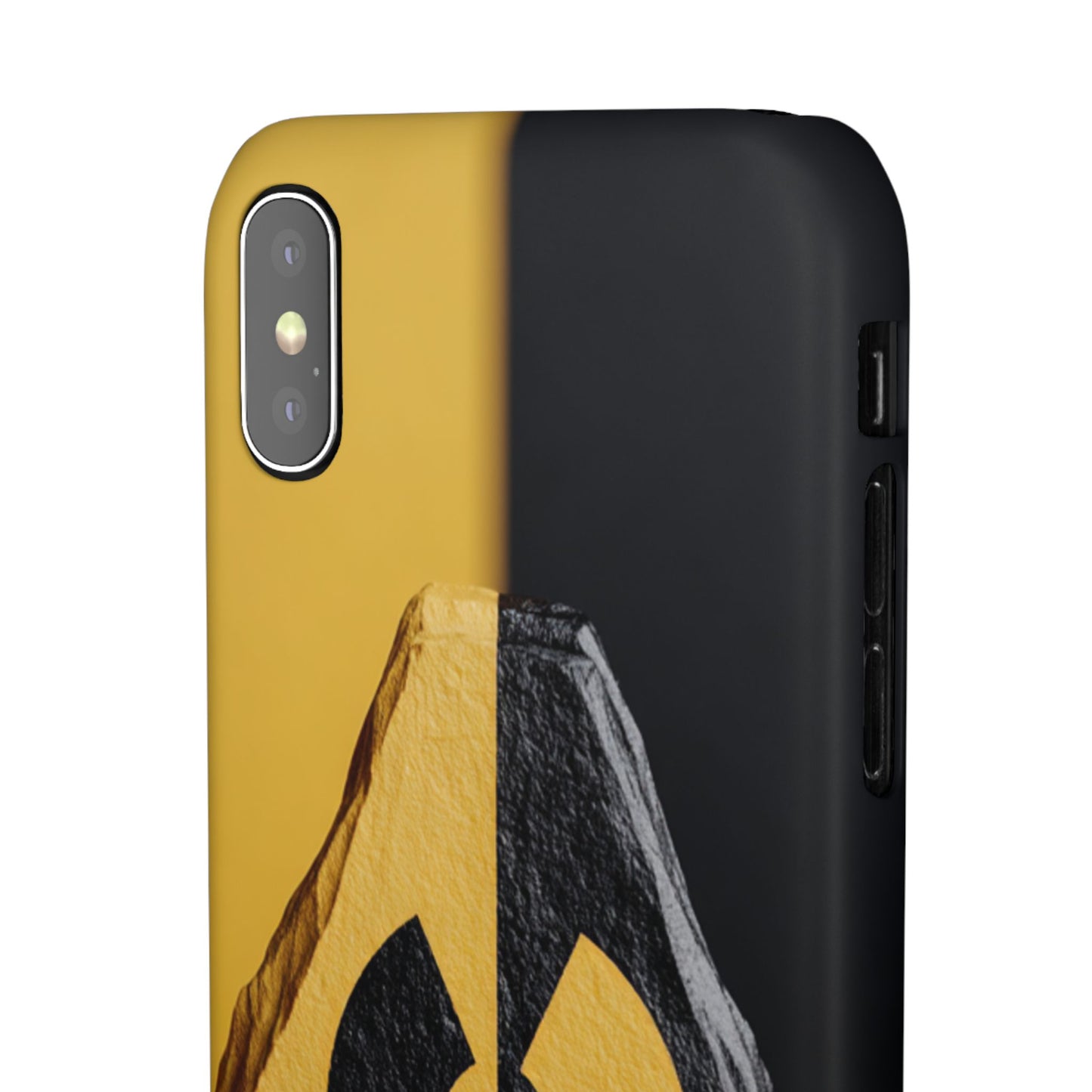 Bold Graphic Snap Case, Radiation Symbol Phone Cover, Trendy Phone Accessory, Unique Gift for Tech Lovers, Stylish Mobile Case