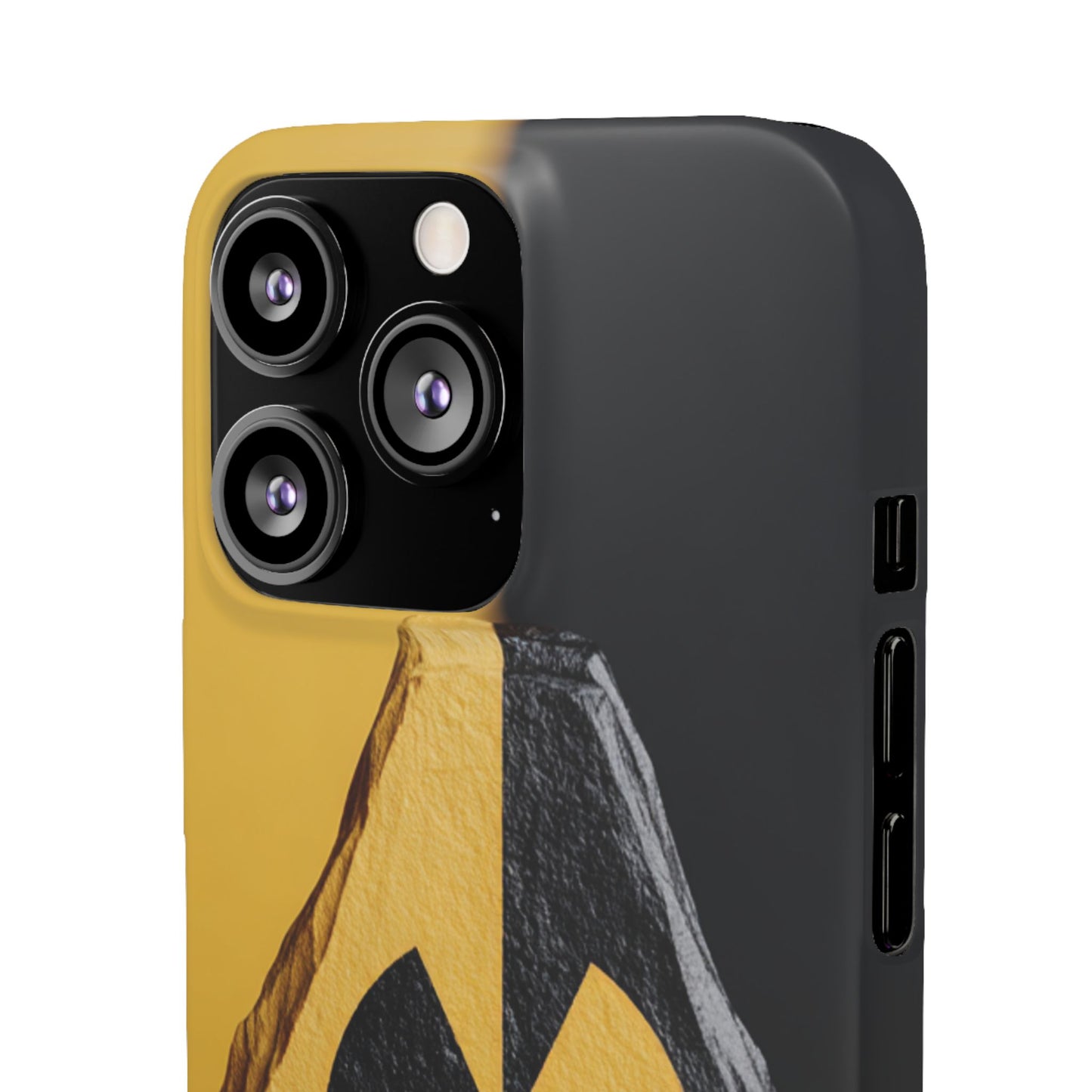 Bold Graphic Snap Case, Radiation Symbol Phone Cover, Trendy Phone Accessory, Unique Gift for Tech Lovers, Stylish Mobile Case