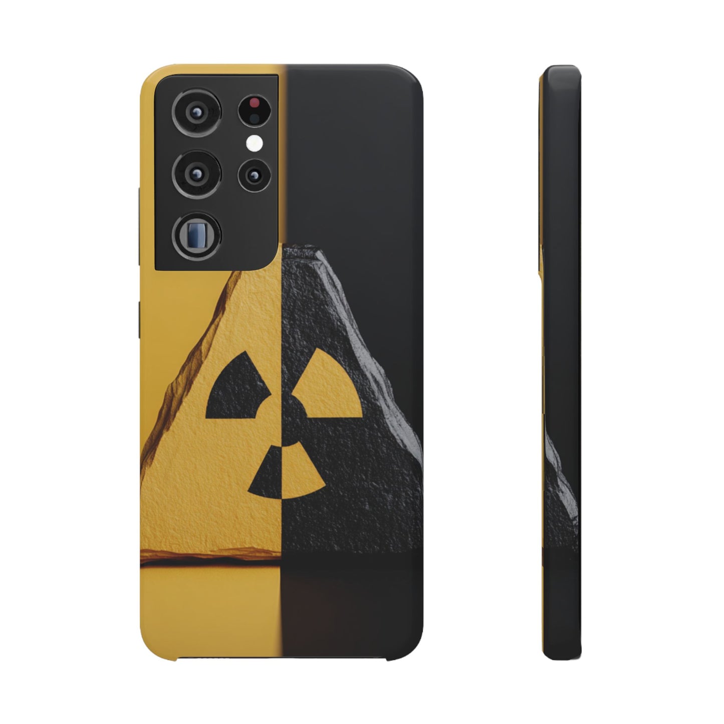 Bold Graphic Snap Case, Radiation Symbol Phone Cover, Trendy Phone Accessory, Unique Gift for Tech Lovers, Stylish Mobile Case
