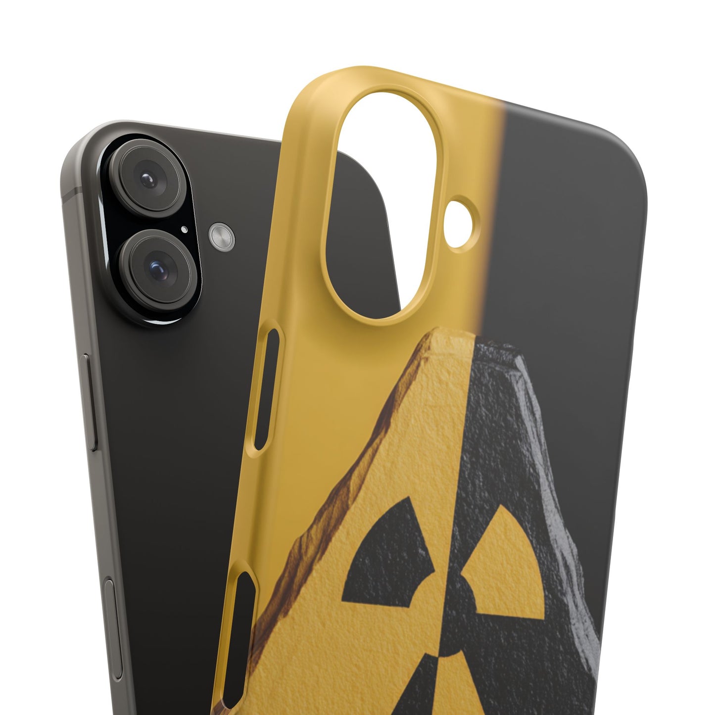 Bold Graphic Snap Case, Radiation Symbol Phone Cover, Trendy Phone Accessory, Unique Gift for Tech Lovers, Stylish Mobile Case