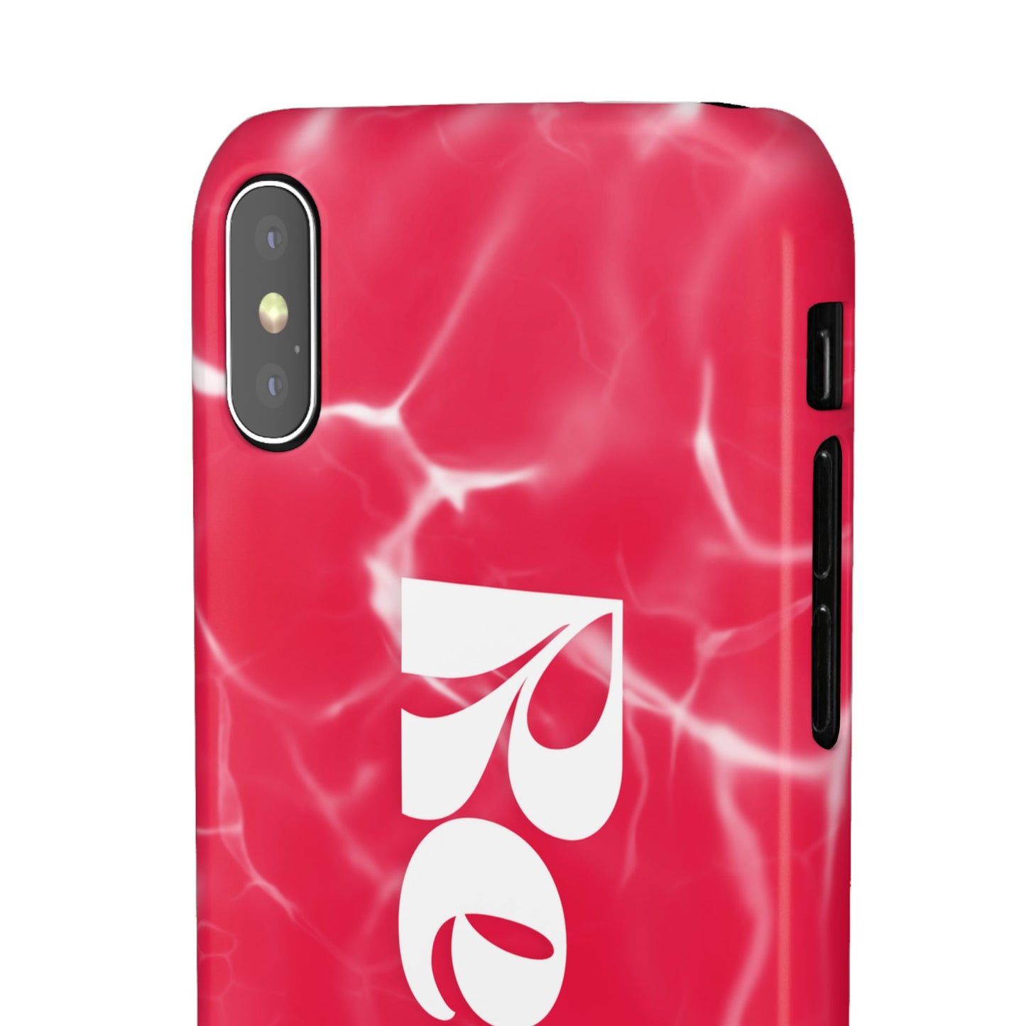 Vibrant Red Snap Case for iPhone, Trendy Phone Cover, Gift for Her, Summer Accessory, Stylish Tech Protection