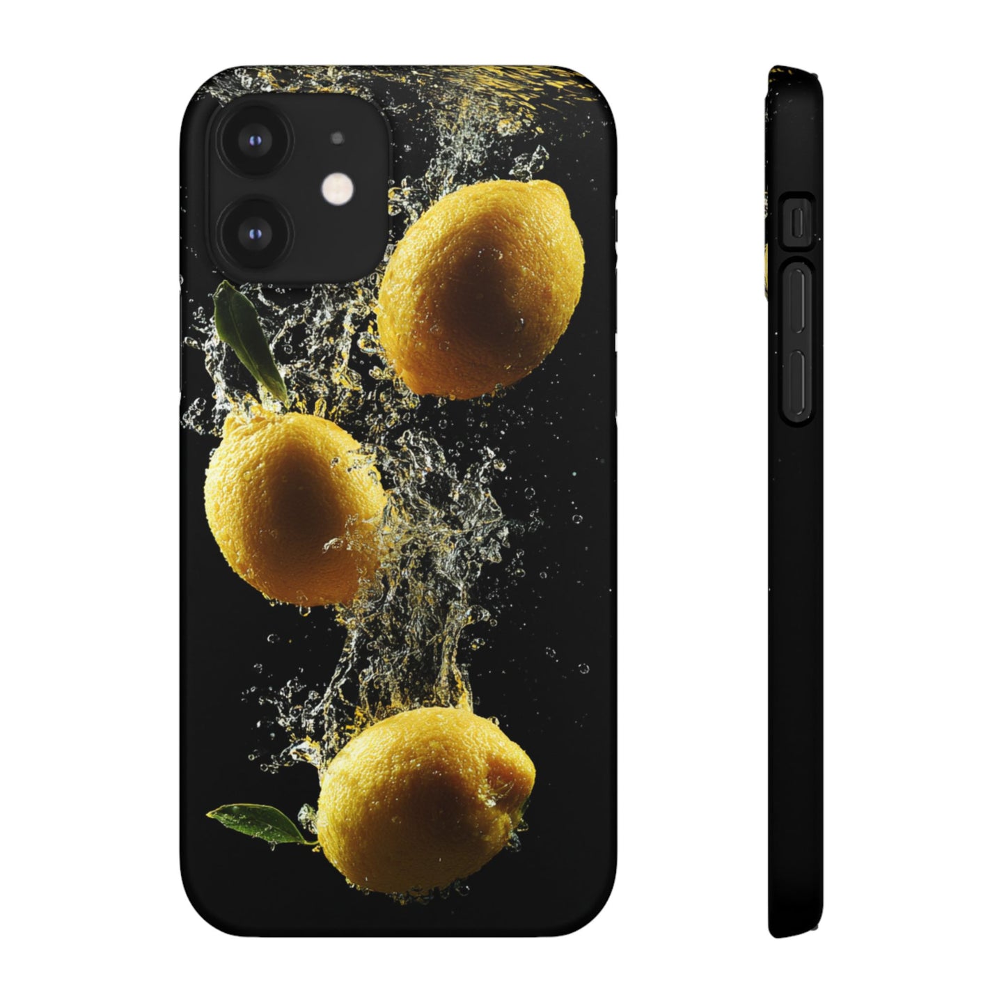 Lemon Splash Phone Case - Vibrant Snap Case, Fruit Lover Gift, Summer Vibes, Kitchen Decor, Unique Phone Accessories