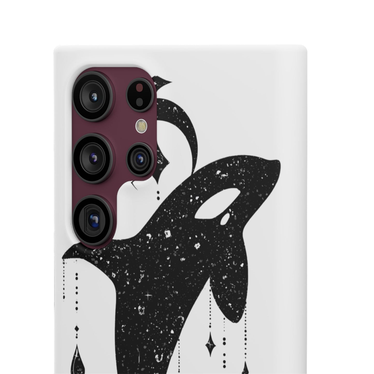 Celestial Orca Snap Case | Phone Cover, Whale Lover Gift, Cosmic Decor, Unique Art, Ocean Vibe