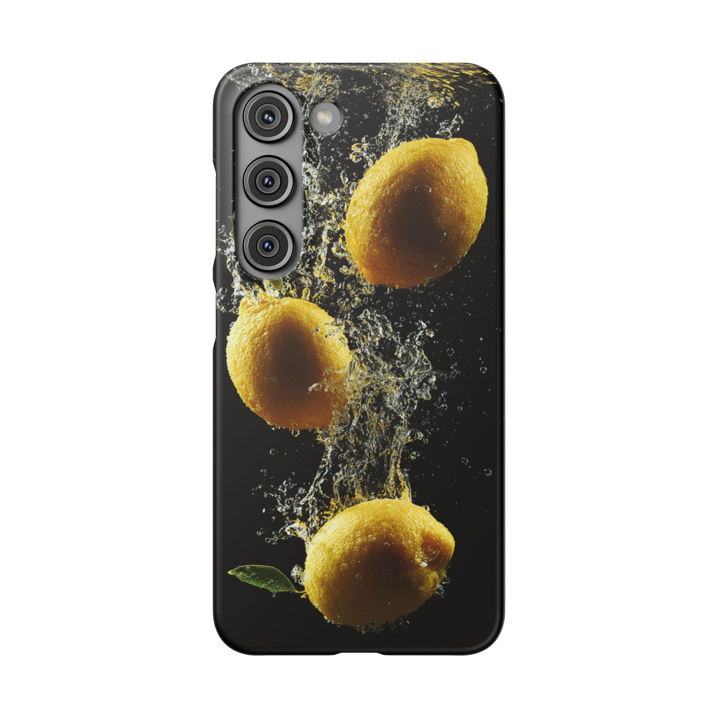 Lemon Splash Phone Case - Vibrant Snap Case, Fruit Lover Gift, Summer Vibes, Kitchen Decor, Unique Phone Accessories