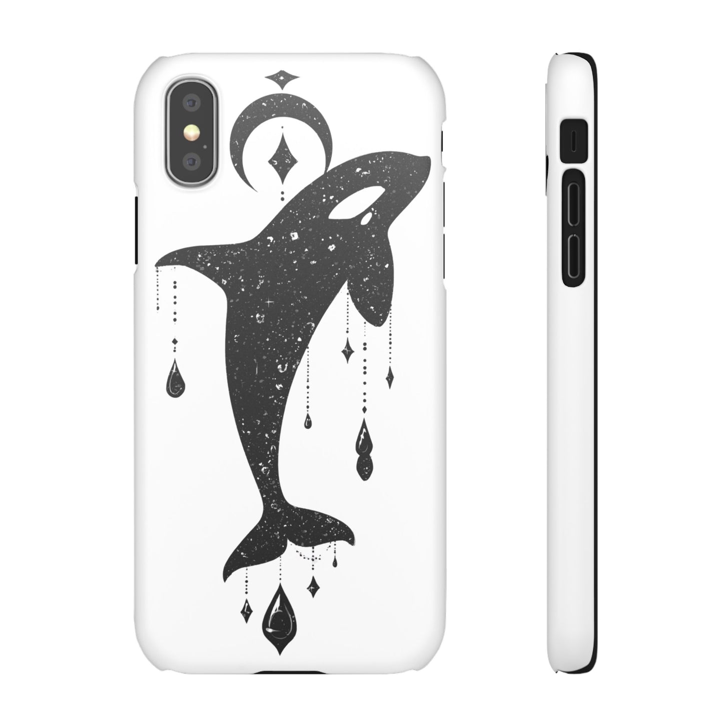Celestial Orca Snap Case | Phone Cover, Whale Lover Gift, Cosmic Decor, Unique Art, Ocean Vibe