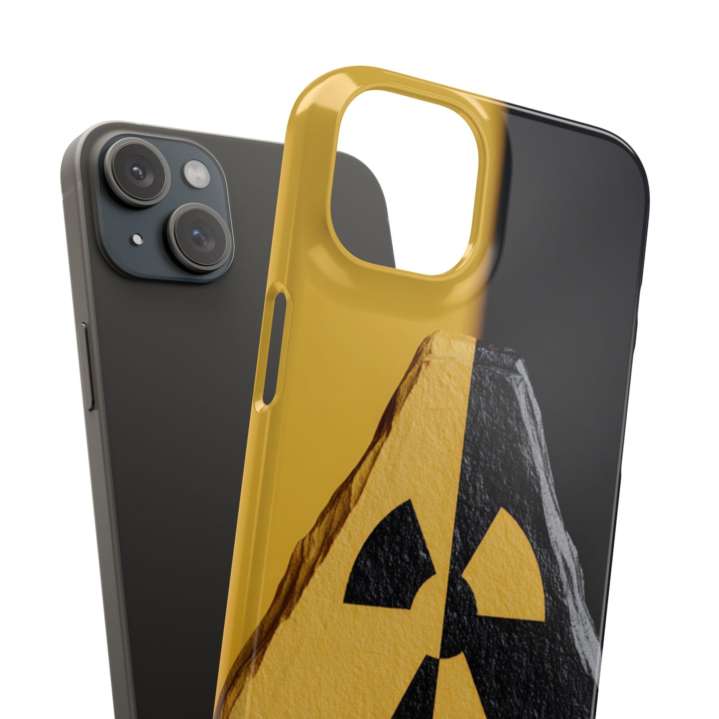 Bold Graphic Snap Case, Radiation Symbol Phone Cover, Trendy Phone Accessory, Unique Gift for Tech Lovers, Stylish Mobile Case