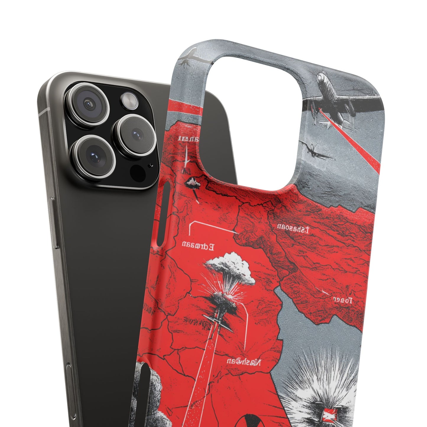 Bold Graphic Snap Case with Dramatic Design, Unique Phone Cover, Artistic Protection for iPhone, Trendy Gadget Gift, Edgy Tech Accessory