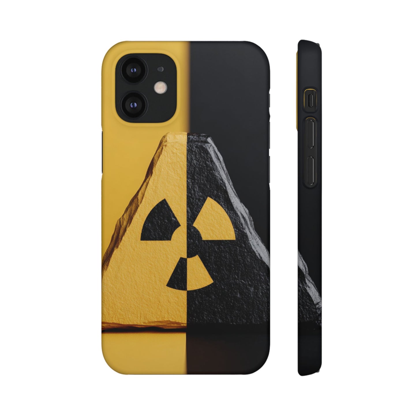 Bold Graphic Snap Case, Radiation Symbol Phone Cover, Trendy Phone Accessory, Unique Gift for Tech Lovers, Stylish Mobile Case