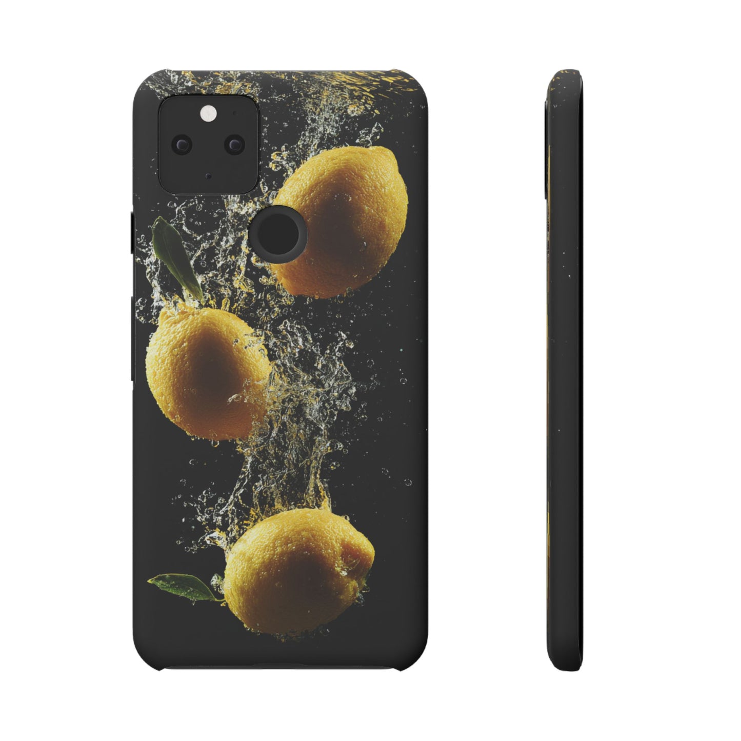 Lemon Splash Phone Case - Vibrant Snap Case, Fruit Lover Gift, Summer Vibes, Kitchen Decor, Unique Phone Accessories