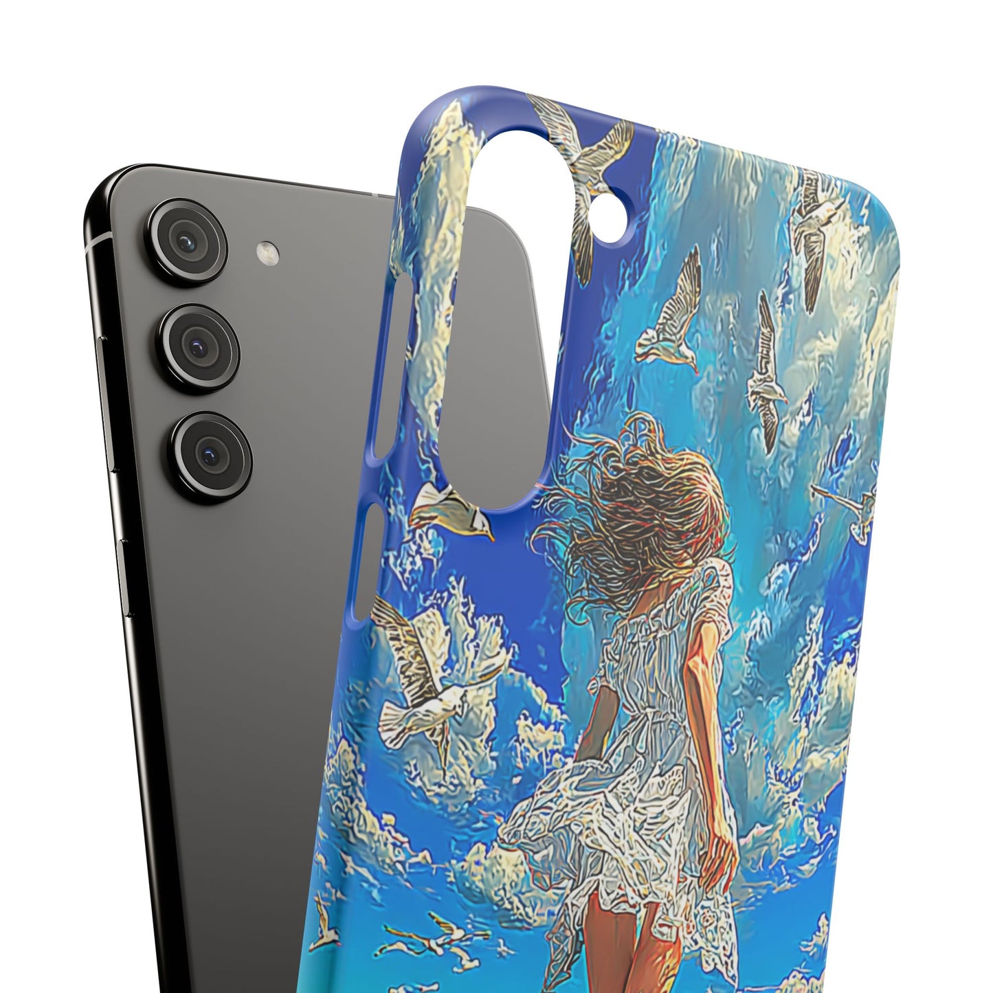 Dreamy Seaside Snap Case, Ocean Waves Phone Cover, Summer Vibe Gift, Cute Aesthetic Accessory, Beach Lover Case