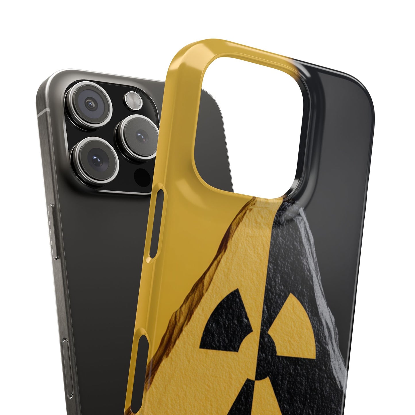 Bold Graphic Snap Case, Radiation Symbol Phone Cover, Trendy Phone Accessory, Unique Gift for Tech Lovers, Stylish Mobile Case