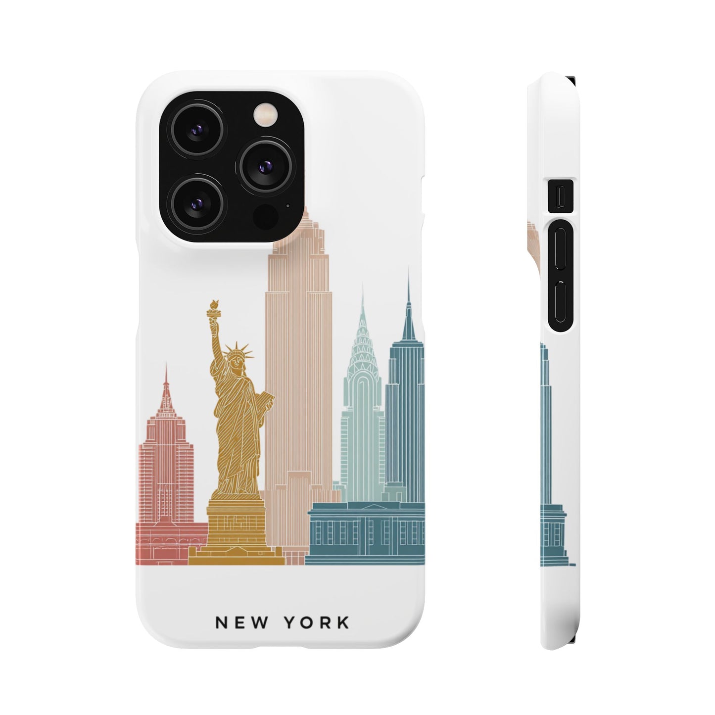 Stylish New York Snap Case, Urban Phone Cover, Cityscape Phone Case, Gift for Travelers, Trendy Protective Case