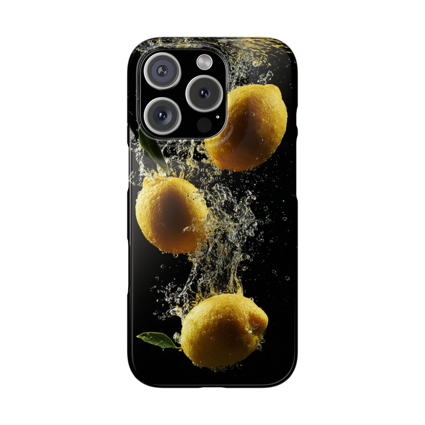 Lemon Splash Phone Case - Vibrant Snap Case, Fruit Lover Gift, Summer Vibes, Kitchen Decor, Unique Phone Accessories