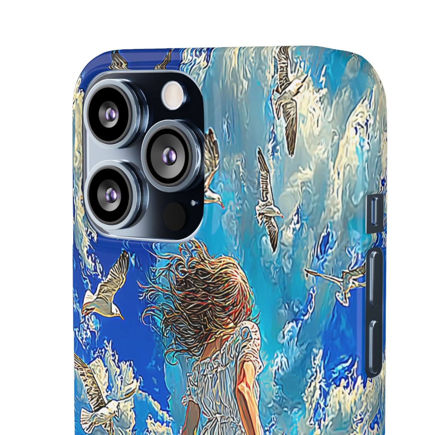 Dreamy Seaside Snap Case, Ocean Waves Phone Cover, Summer Vibe Gift, Cute Aesthetic Accessory, Beach Lover Case
