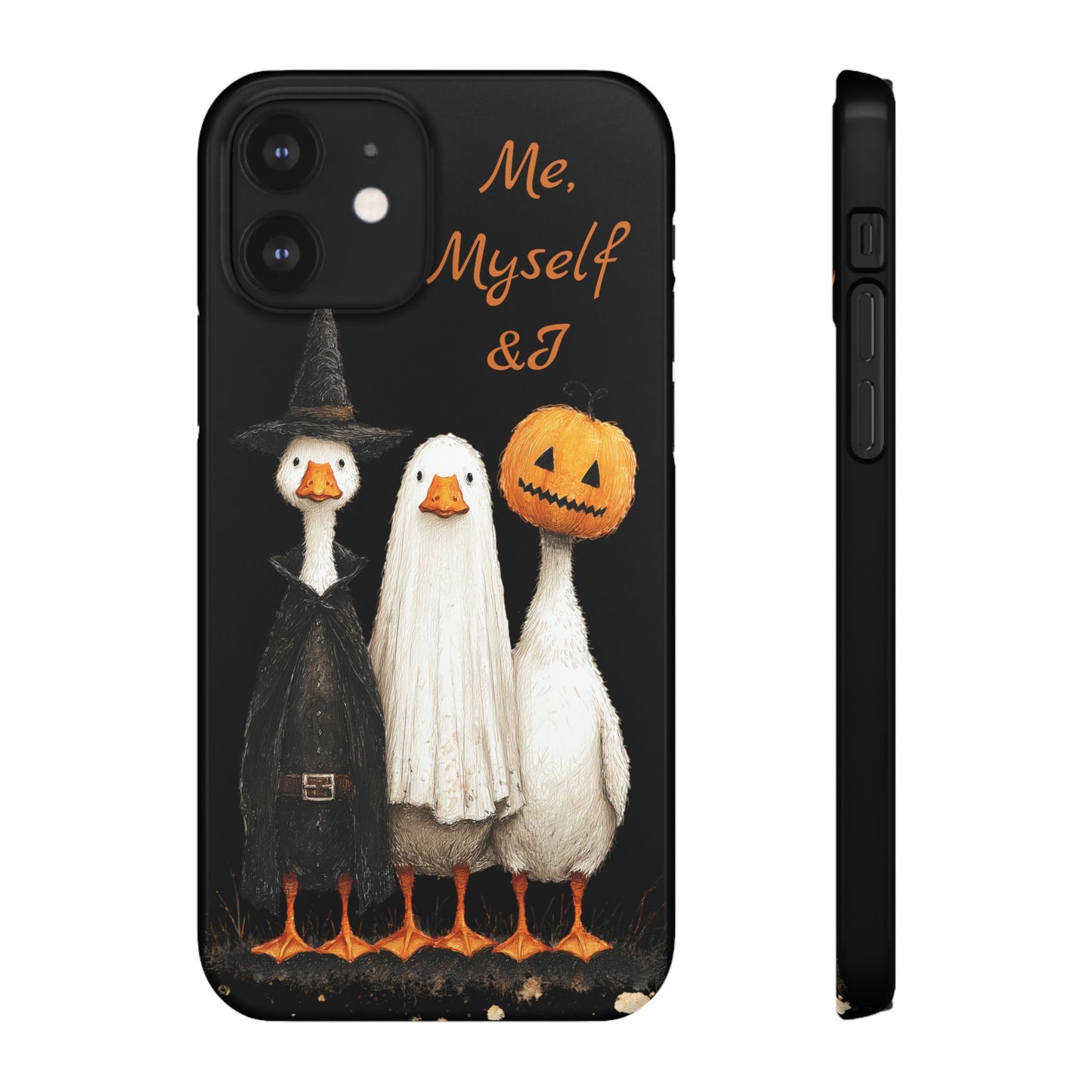 Halloween Goose Snap Case, Funny Goose Phone Case, Fall Accessories, Cute Halloween Gift, Me Myself & I Design