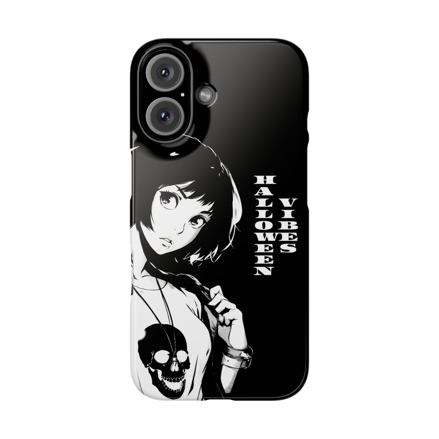 Halloween Vibes Snap Case Black and White Protective Phone Cover for iPhone and Samsung