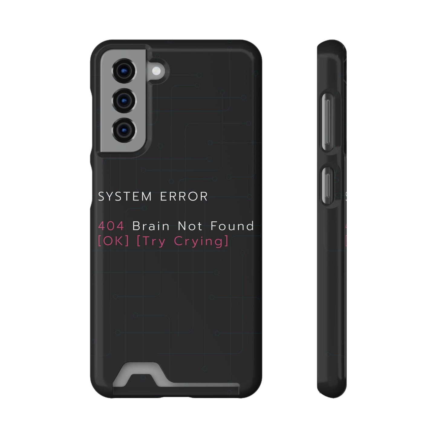 Techy Phone Case with Card Holder, Trendy Gadget Accessory, Cool Gift for Tech Lovers, Phone Protection, Modern Design for Everyday Use