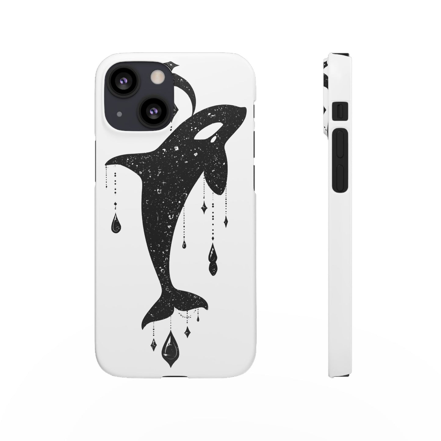 Celestial Orca Snap Case | Phone Cover, Whale Lover Gift, Cosmic Decor, Unique Art, Ocean Vibe